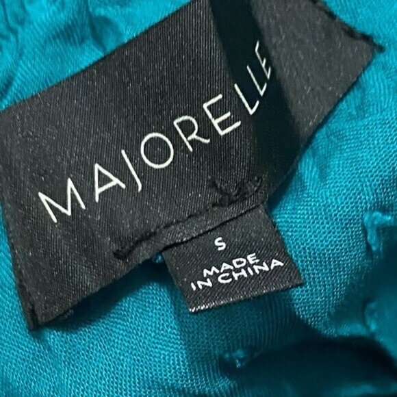 Solare Mini Dress Majorelle Revolve Ocean Blue Polka Dot Off The Shoulder Small - Picture 4 of 9